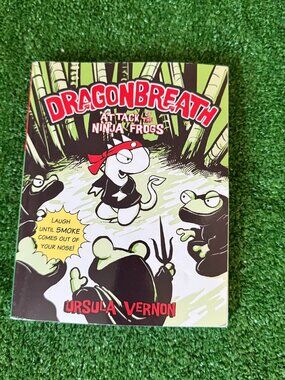 Attack of the Ninja Frogs Dragonbreath #2 by Ursula Vernon Hardcover Kids Book
